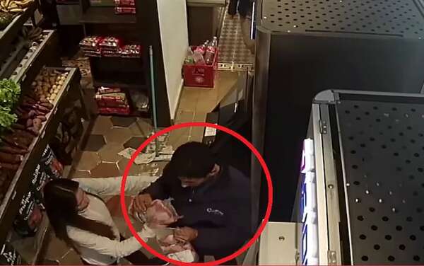 Frustran hurto en Biggies: hombre quiso llevarse dos paquetes de carne envasada - Policiales - ABC Color