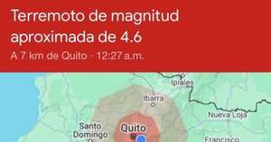 La Nación / Terremoto de magnitud 4,2 sacude Quito