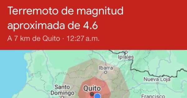 La Nación / Terremoto de magnitud 4,2 sacude Quito