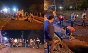 Vecinos se unieron para arreglar calle en Coronel Oviedo – Prensa 5