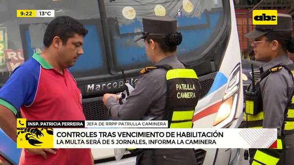¿A qué se exponen quienes circulen con habilitación vencida? - ABC Noticias - ABC Color