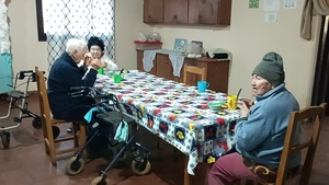 Inicio de julio con bajas temperaturas: Visita al Hogar de Ancianos Mons. Emilio Sosa Gaona 