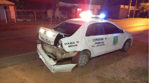 Imputado por chocar la única patrullera de Pirayú