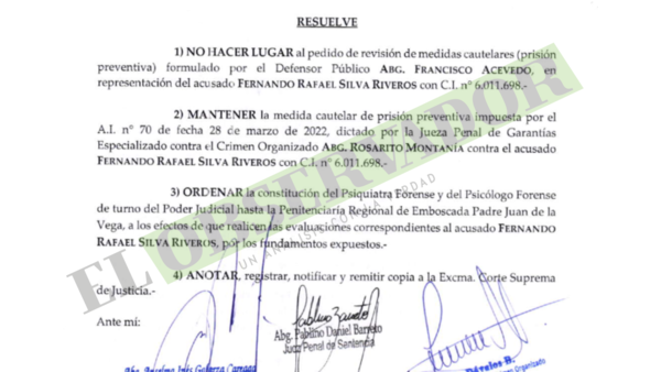 Tribunal descarta privación desproporcionada de libertad para acusado en caso MERCAT