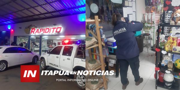 HURTARON DINERO Y PRODUCTOS DE ESTACIÓN DE SERVICIO EN CAMBYRETÁ - Itapúa Noticias