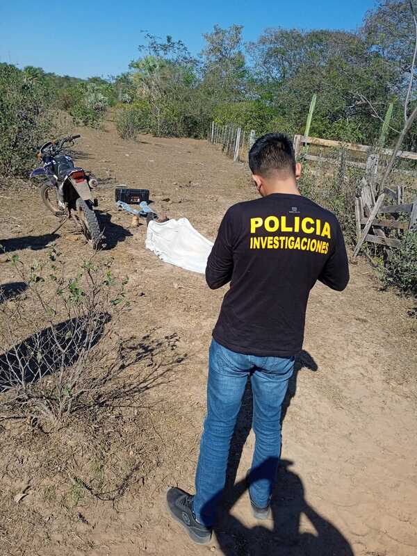 Hallazgo de cadáver con presunción de homicidio en campo comunal de Horqueta.