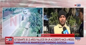 Familiares de estudiante fallecida en accidente claman por justicia - Noticias Paraguay