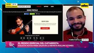 Video: guitarrista paraguayo pide votos para salir en la revista Rolling Stone - Ensiestados - ABC Color