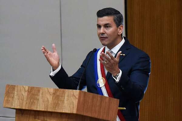 Los cinco temas que destacó Santiago Peña en su informe de gestión - Política - ABC Color