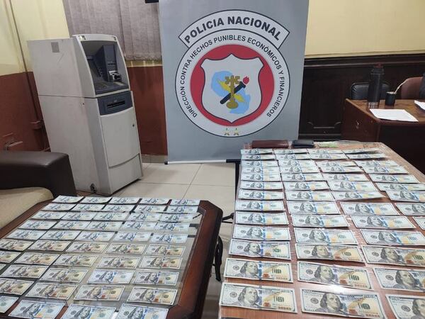 Policía incauta US$ 10.000 presuntamente falsos en Capiatá - Policiales - ABC Color