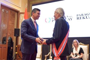 “Koki” Ruiz fue homenajeado durante informe de gestión de Peña - trece