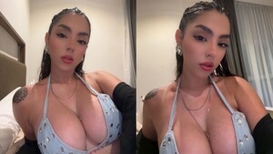 Natty Balbuena presumió su nueva "pechonalidad"