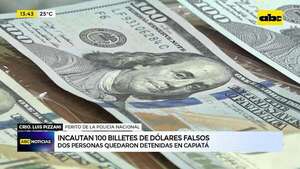 Video: Policía incauta US$ 10.000 falsos en Capiatá - ABC Noticias - ABC Color