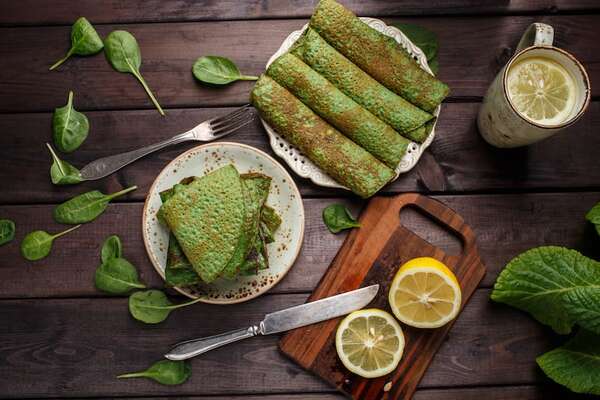 Light y sabrosos: panqueques de espinacas rellenos con arroz y mariscos - Gastronomía - ABC Color