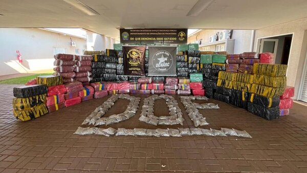 Brasil incauta carga de marihuana valuada en USD 8 millones