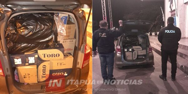 INCAUTARON VEHÍCULO CON MERCADERÍAS DE CONTRABANDO EN CNEL. BOGADO - Itapúa Noticias