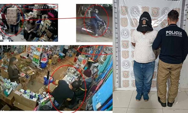 Detienen a uno de los motochorros involucrados en millonario robo a local comercial de Coronel Oviedo – Prensa 5