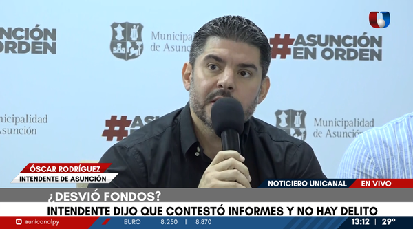 Tras informe de la Contraloría, intendente de Asunción asevera: “No hemos salido del marco legal” - Unicanal