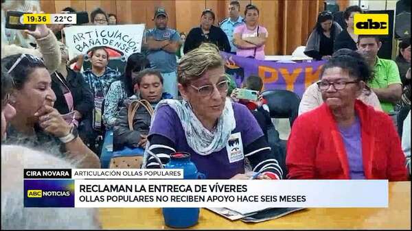 Ollas populares no reciben apoyo hace seis meses: reclaman la entrega de víveres - ABC Noticias - ABC Color