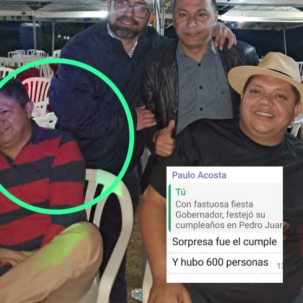 Director de Policía "colaboró" para fastuosa fiesta del Gobernador de Amambay