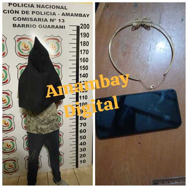 Policía detiene a un hombre por hurtar objetos de un octogenario en un hospedaje