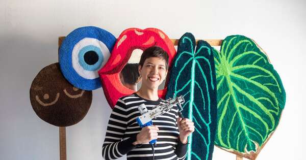 La Nación / Emprendedores LN: su amor por el diseño la llevó a innovar y crear arte con tapetes de hilos de lana