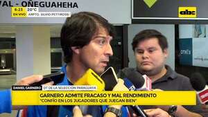 Video: Daniel Garnero vive el peor momento en la selección paraguaya - ABC Noticias - ABC Color