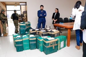 SENAD incineró 876 kilos de cocaína incautados en Paso Bravo