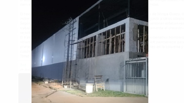 Trabajador sufre graves fracturas al caer de 6 metros de altura - Noticias Paraguay