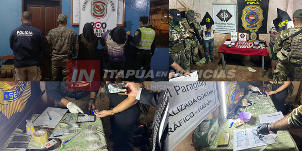 SE REALIZARON CUATRO DETENCIONES EN OPERATIVOS ANTIDROGAS EN ITAPÚA - Itapúa Noticias
