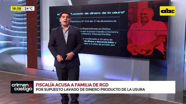 El Caso Lavado de dinero por usura: Fiscalía acusa y pide juicio para esposa, hijo y nuera de RGD - Crimen y castigo - ABC Color