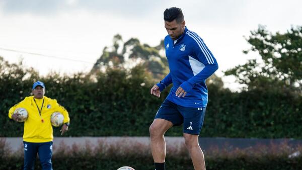 Falcao realiza su primer entrenamiento como jugador de Millonarios