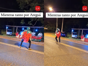 (VIDEO). Don Frutillón es la sensación en Areguá