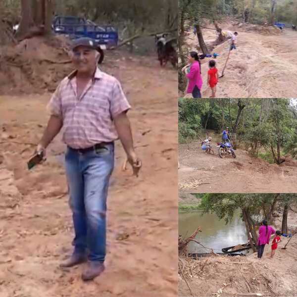 Denuncian extracción ilegal de arena del "Arroyo Estrella" de Bella Vista Norte
