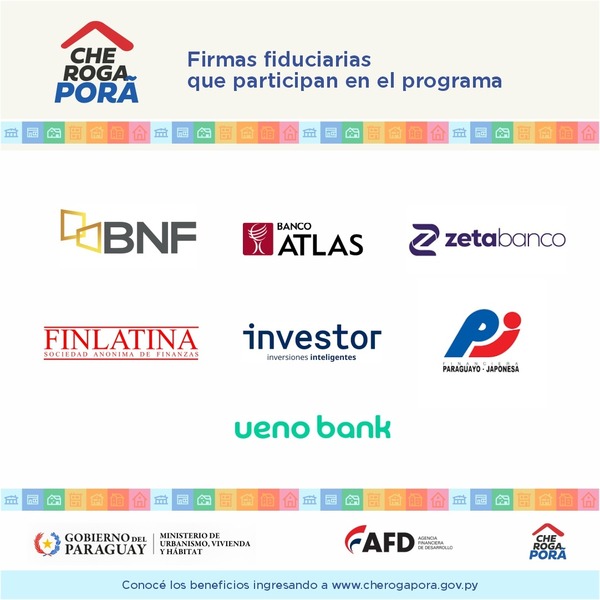 Aseguradoras y fiduciarias protegerán la inversión de las familias en el programa Che Róga Porã - MarketData