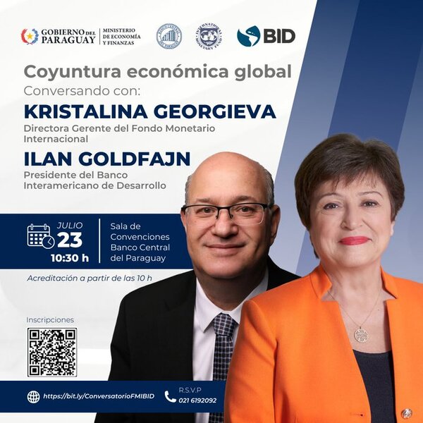Kristalina Georgieva del FMI e Ilan Goldfajn del BID participarán en conversatorio en el BCP - MarketData