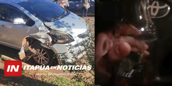 CONDUCTOR QUE CAUSÓ ACCIDENTE EBRIO SE BURLA DE LA JUSTICIA EN REDES SOCIALES - Itapúa Noticias