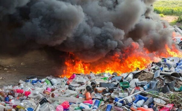 Intentó incinerar basura y sufrió graves quemaduras