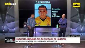 Video: supuesto miembro del PCC llevado al hospital por problemas de salud escapa por la ventana - Crimen y castigo - ABC Color