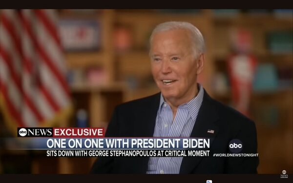 Biden en primera entrevista post debate: “Fue mi culpa”