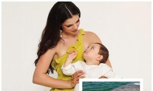 Nadia Ferreira y su tierno momento con Marquitos