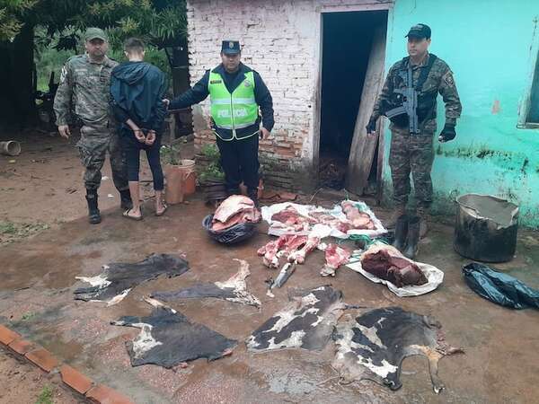 Levantan prisión preventiva de supuesto abigeo en cuyo poder incautaron 93 kilos de carne vacuna - Nacionales - ABC Color