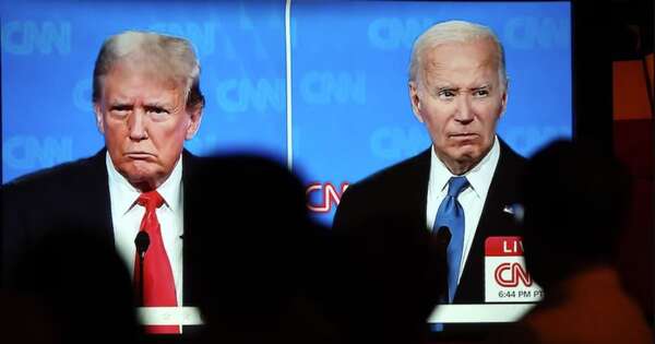 La Nación / Trump bromea sobre Biden y pide que siga en campaña