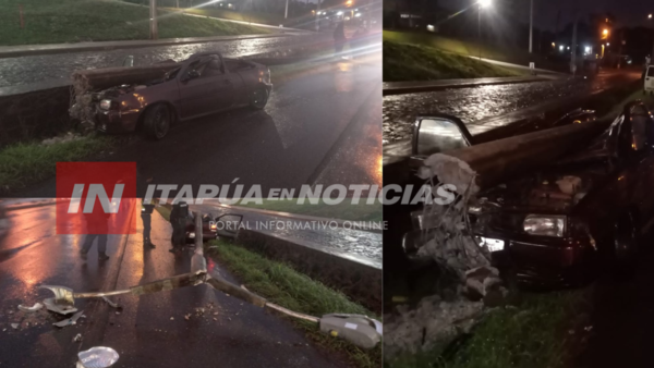 TRES JÓVENES HERIDOS TRAS GRAVE ACCIDENTE SOBRE RUTA PY06 EN ENCARNACIÓN - Itapúa Noticias