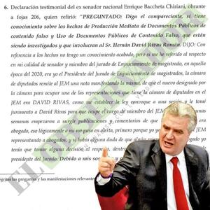 Ex senador declaró que en 2020 pidió a Diputados sustituir a Rivas en el JEM