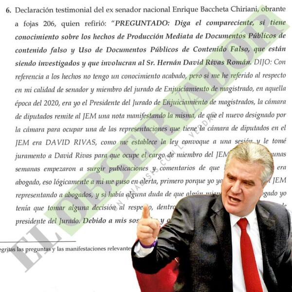Ex senador declaró que en 2020 pidió a Diputados sustituir a Rivas en el JEM