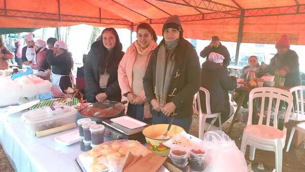 Exitosa gran comilona por la salud en Nueva Alborada