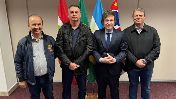 Javier Milei en Brasil no habló de Lula
