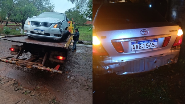 Tras persecución, chocó contra una patrullera y terminó preso con su amigo