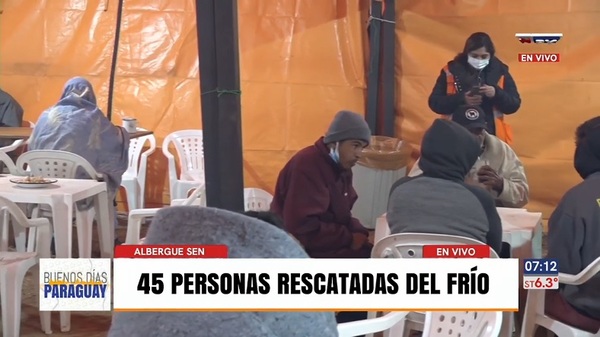 SEN rescató a 45 personas del frío intenso - Noticias Paraguay